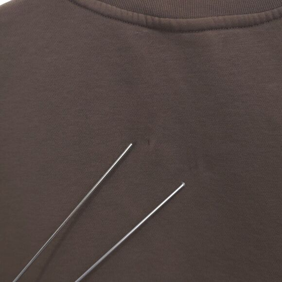 Vintage Nike Sweatshirt Mens Large Olive Crew Neck Sweater Swoosh - Picture 9 of 13